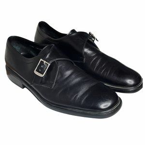 Salvatore Ferragamo Italian VNTG Men's Leather Buckled Dress Shoes Luxury Design